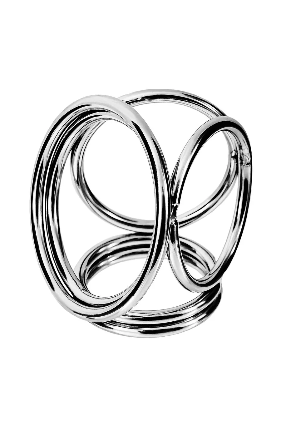 бондаж для пениса toyfa metal, 6 колец, серебристый в России
