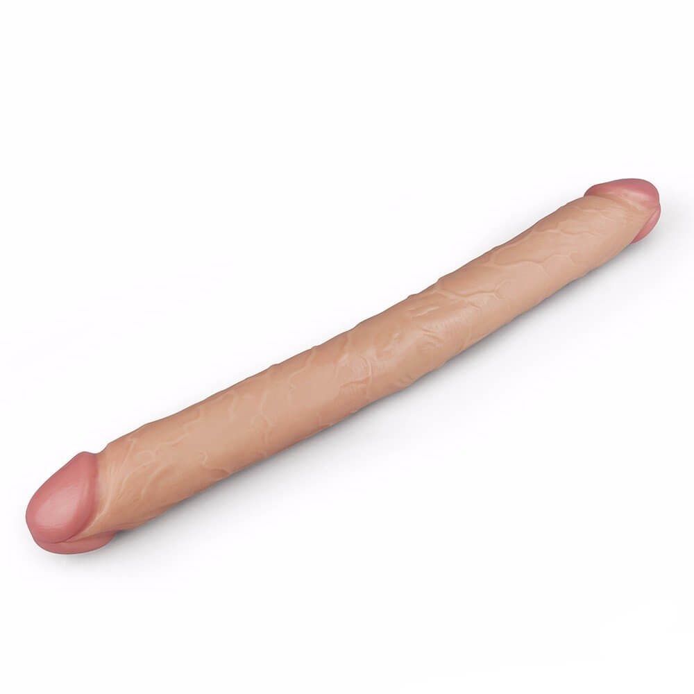 фаллоимитатор двойной lovetoy king size realistic slim ultra, телесный в России