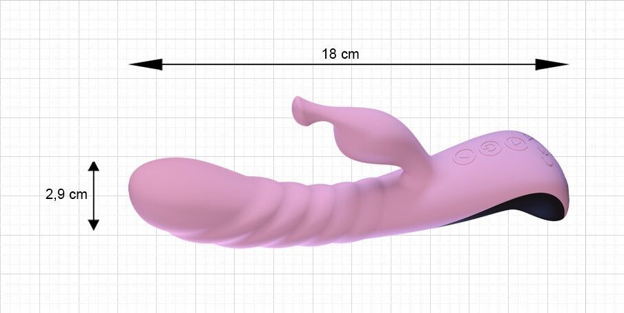 вибратор подвижный adrien lastic mini trigger, розовый в России