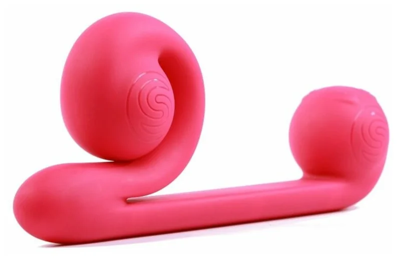 вибромассажер для двойной стимуляции snail vibe, розовый в России