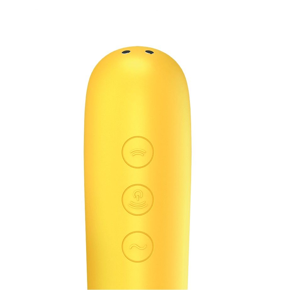 вакуум-волновой бесконтактный стимулятор клитора satisfyer dual love, жёлтый в России