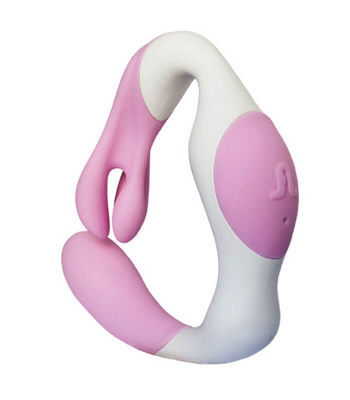 вибратор adrien lastic o venus, розово-белый в России