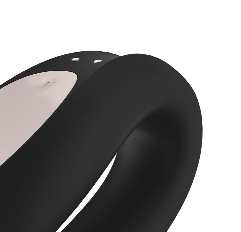 универсальный массажер для пар satisfyer double joy, черный в России