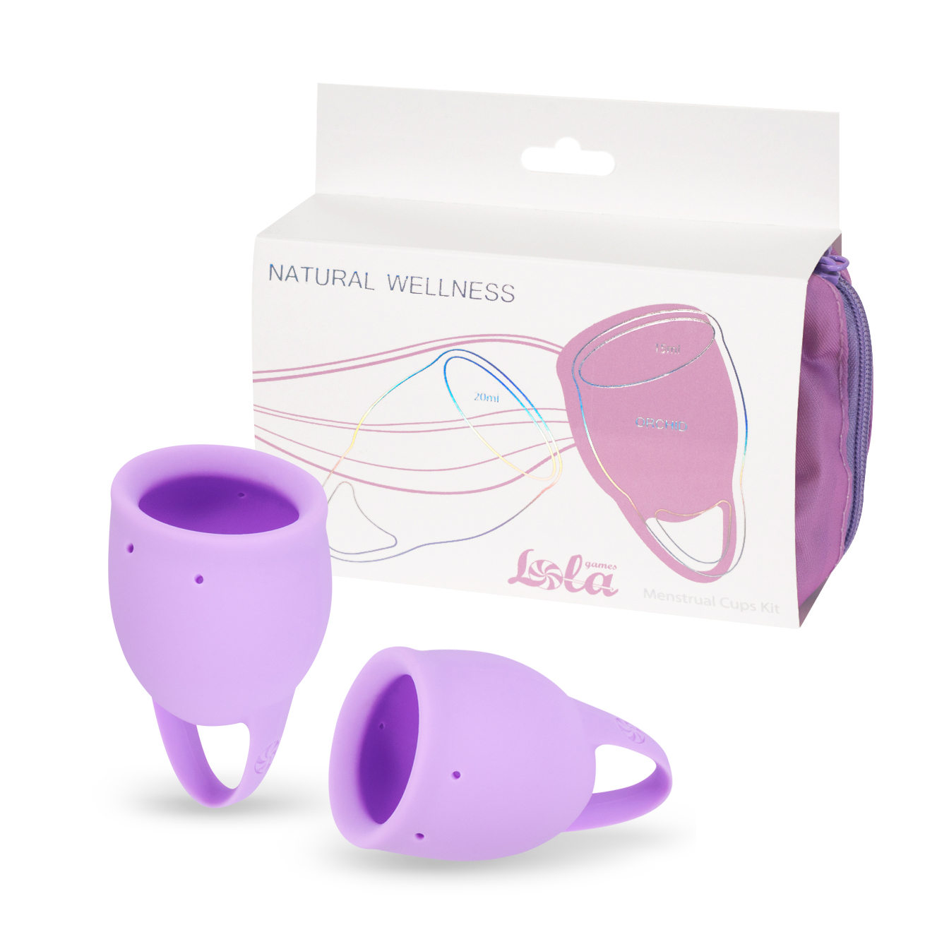 набор менструальных чаш natural wellness orchid lavander 4000-04lola в России
