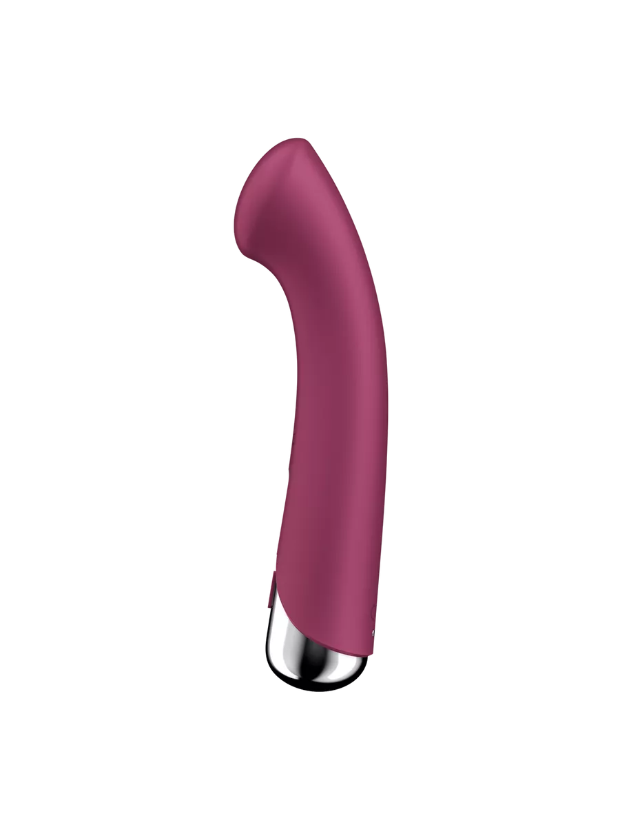 вибратор для точки g  с ротацией satisfyer spinning g-spot 1, силикон, бордовый, 16,8 см в России