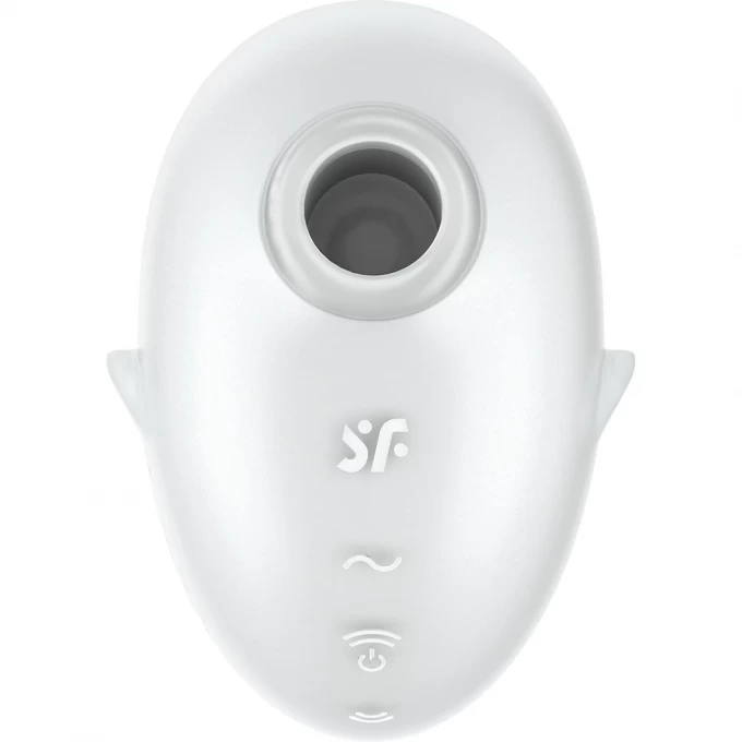 вакуум-волновой стимулятор клитора с вибрацией satisfyer cutie ghost, силикон, белый, 9,1 см в России