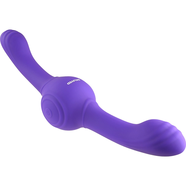 двусторонний вибромассажер с гироскопом our gyro vibe, фиолетовый в России