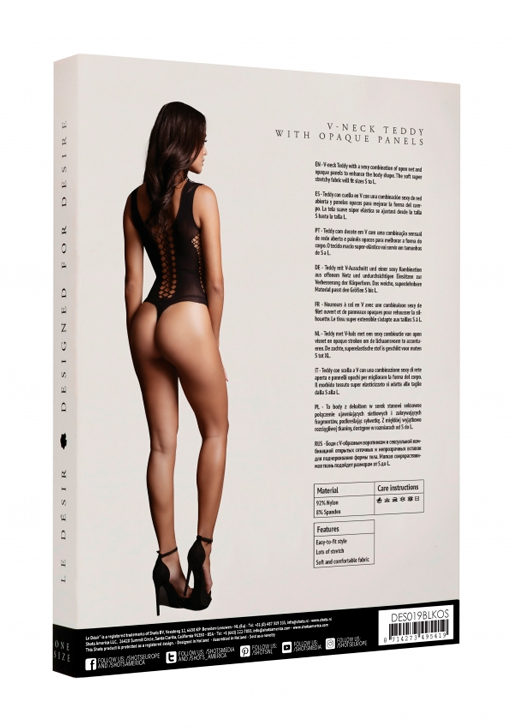 Эротическое боди contrast fence net teddy - o/s в России