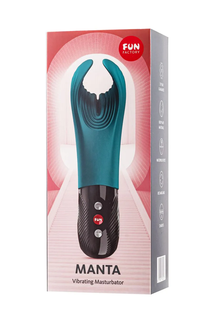 вибромастурбатор fun factory manta, силикон, зеленый, 16 см  в России