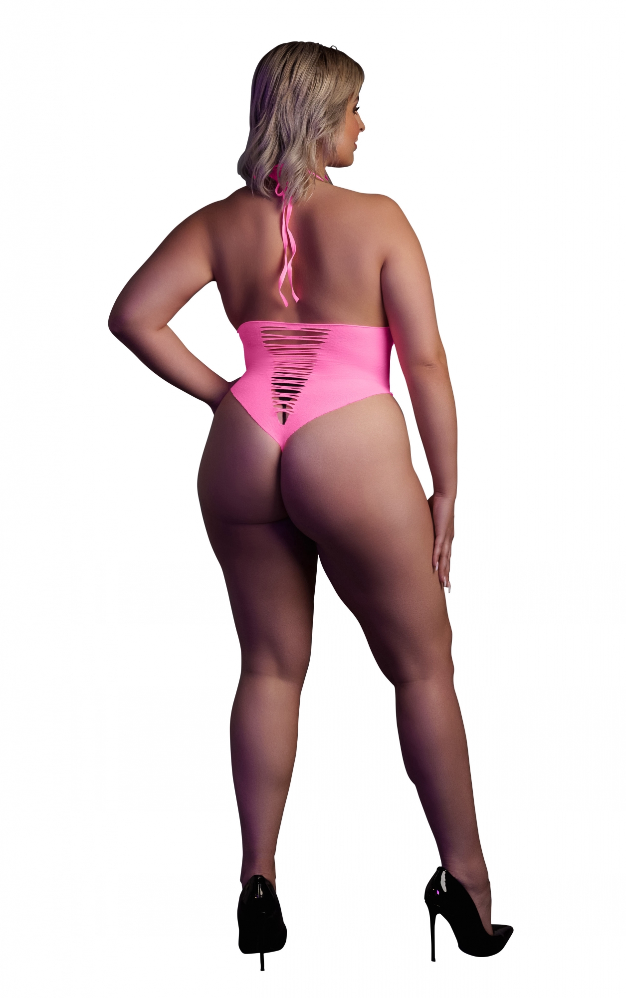 Эротическое боди - neon pink - xl/xxxxl в России