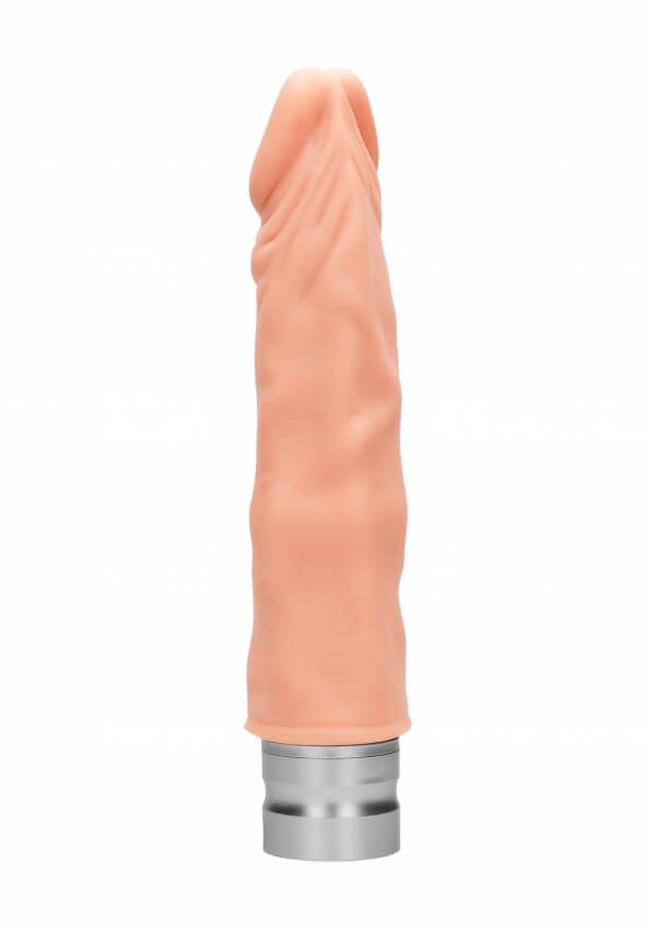 Вибромассажер реалистичный RealRock Vibrating Dildo, телесный