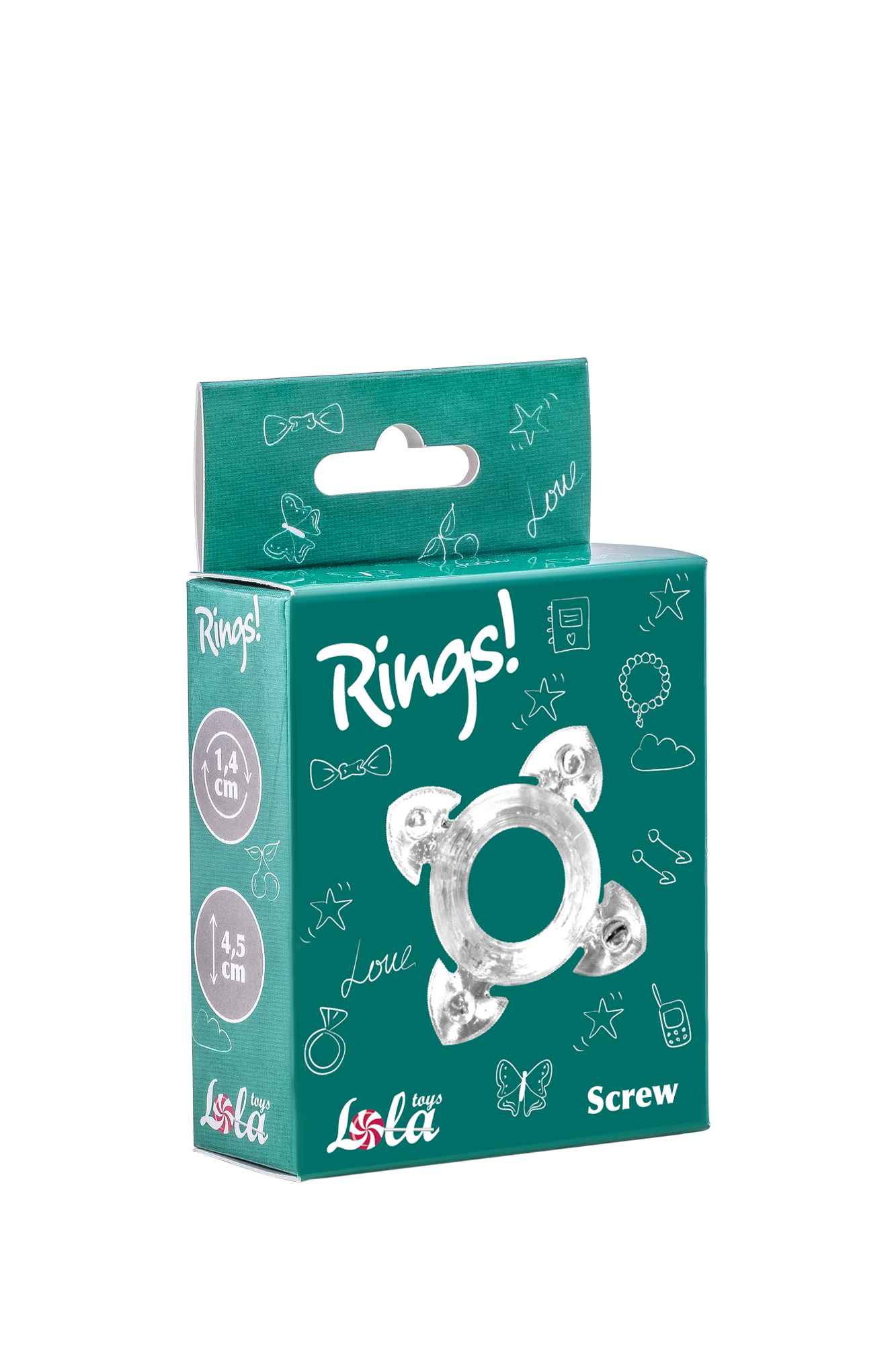 эрекционное кольцо rings screw white 0112-40lola в России