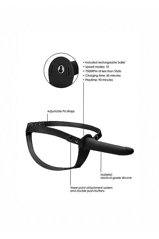 страпон adjustable с вибрацией в России