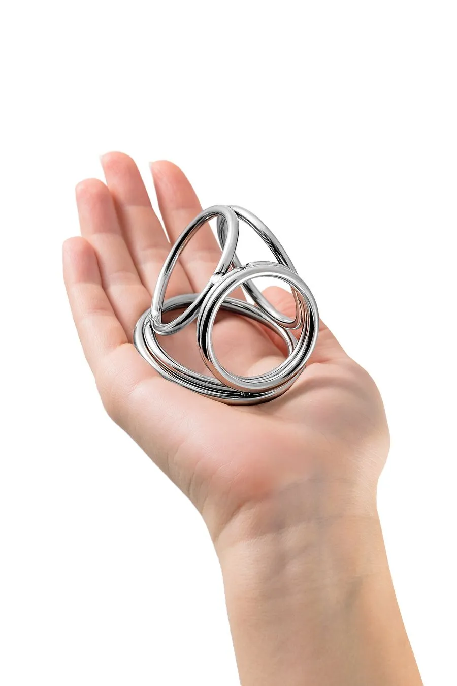 бондаж для пениса toyfa metal, 6 колец, серебристый в России