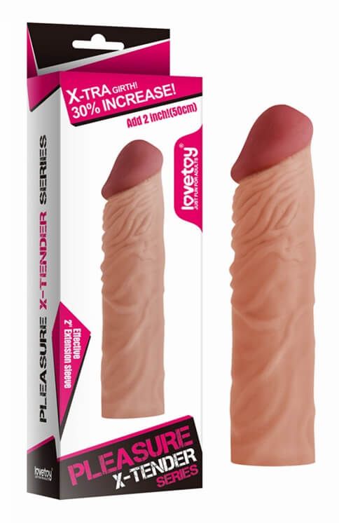 насадка удлиняющая lovetoy pleasure x-tender, без вибрации в России