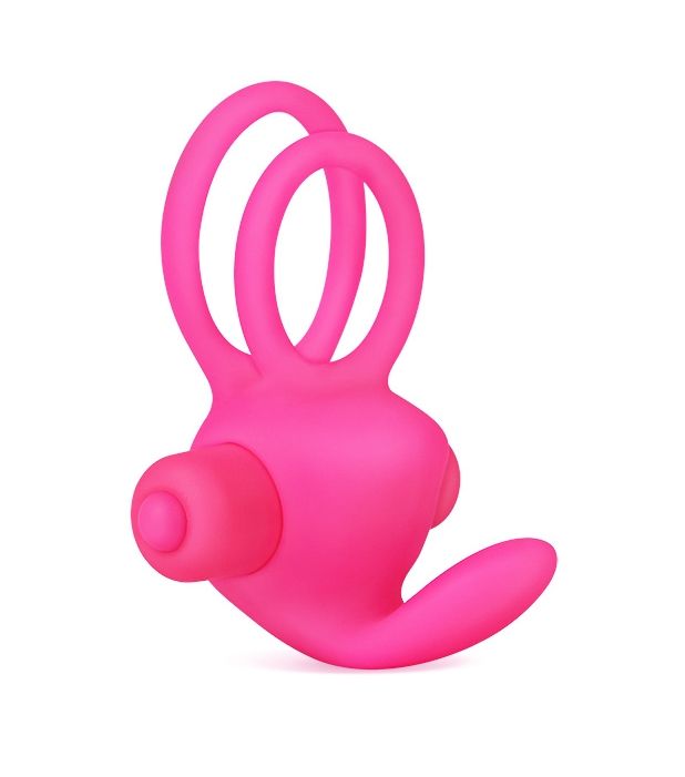 виброкольцо lovetoy power clit duo, розовое в России