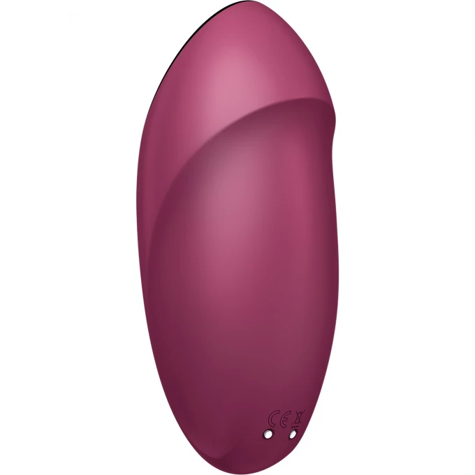 вибромассажер satisfyer tap & climax 1, силикон, бордовый, 11 см в России