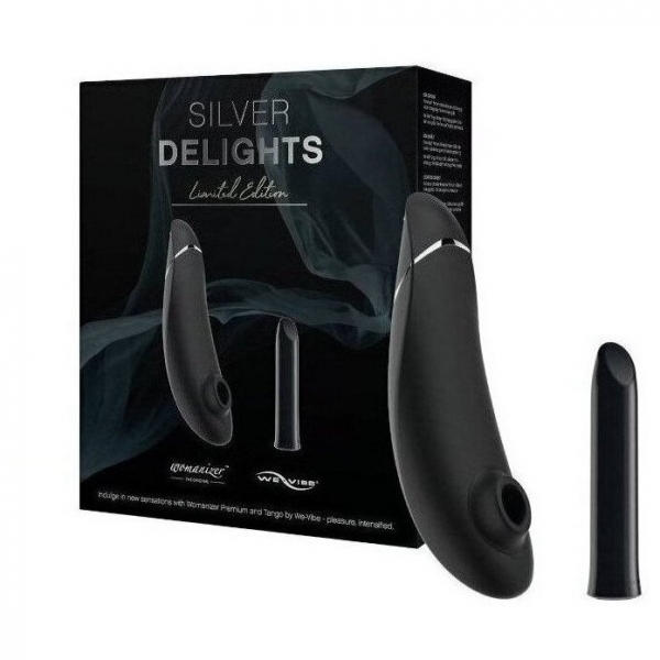 набор womanizer premium + we-vibe tango серебряный в России