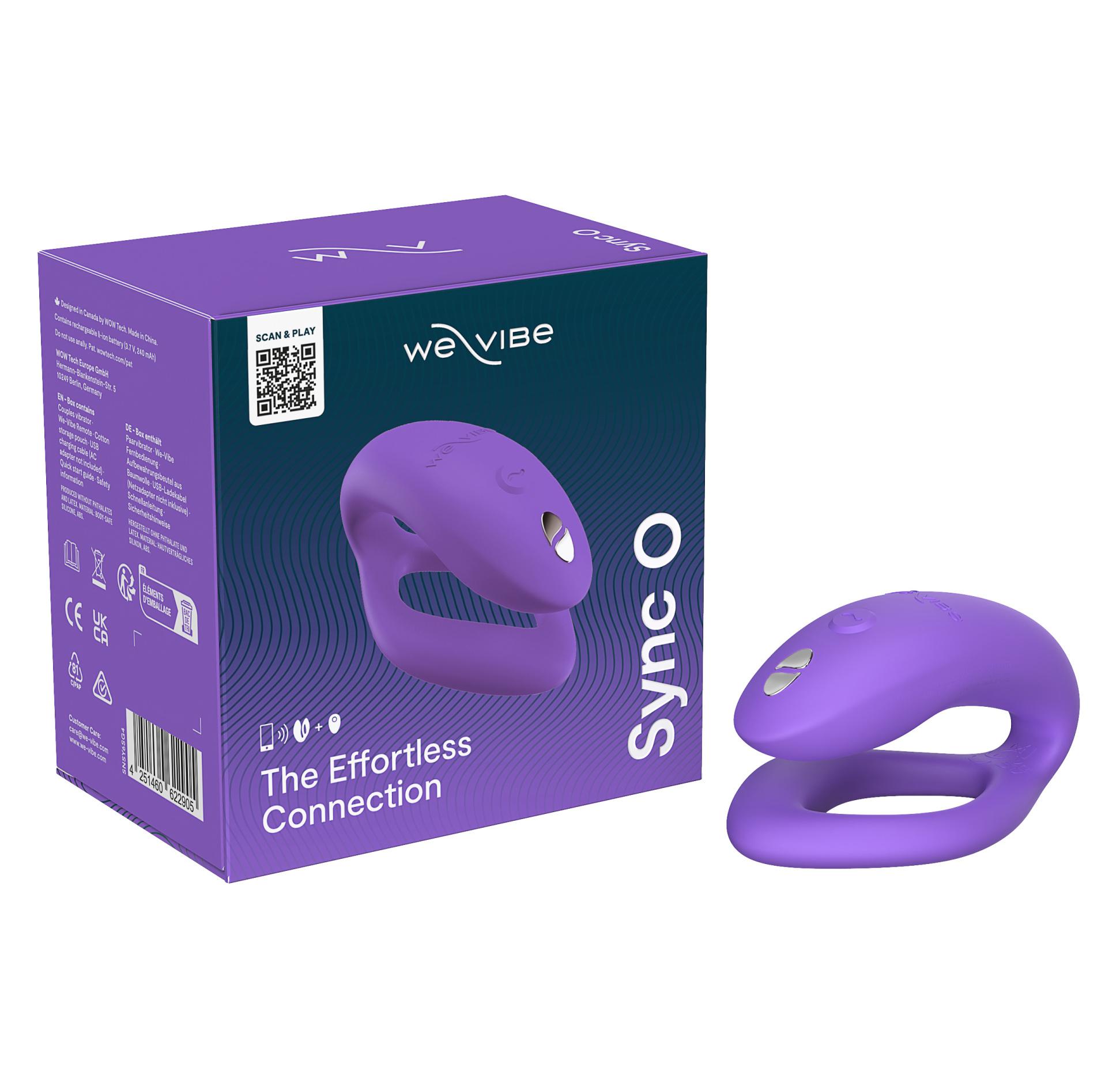 вибратор для пар we-vibe sync o, светло-фиолетовый в России