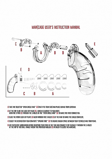 мужской пояс верности cock cage model 04 chastity 4.5" в России