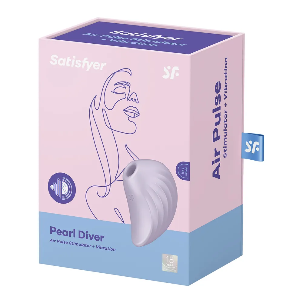 вакуум-волновой бесконтактный стимулятор клитора satisfyer pearl diver, фиолетовый в России