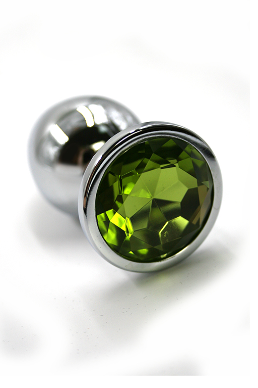 Анальная пробка "Medium"из аллюминия light green