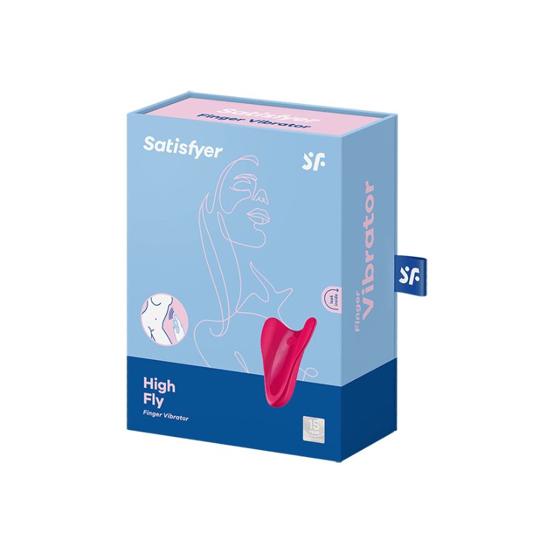 мини-вибратор на палец satisfyer high fly, красный в России