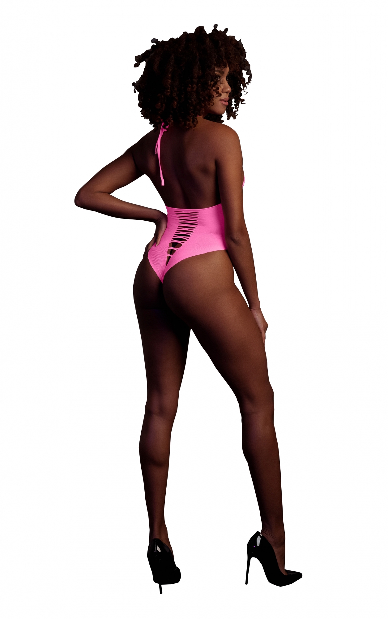 Эротическое боди high-cut body - neon pink - xs/xl в России