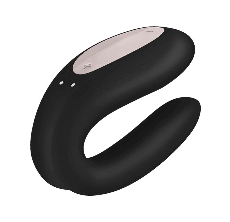Универсальный массажер для пар Satisfyer Double Joy, черный