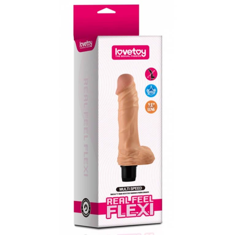 вибратор lovetoy real feel flexi, телесный в России