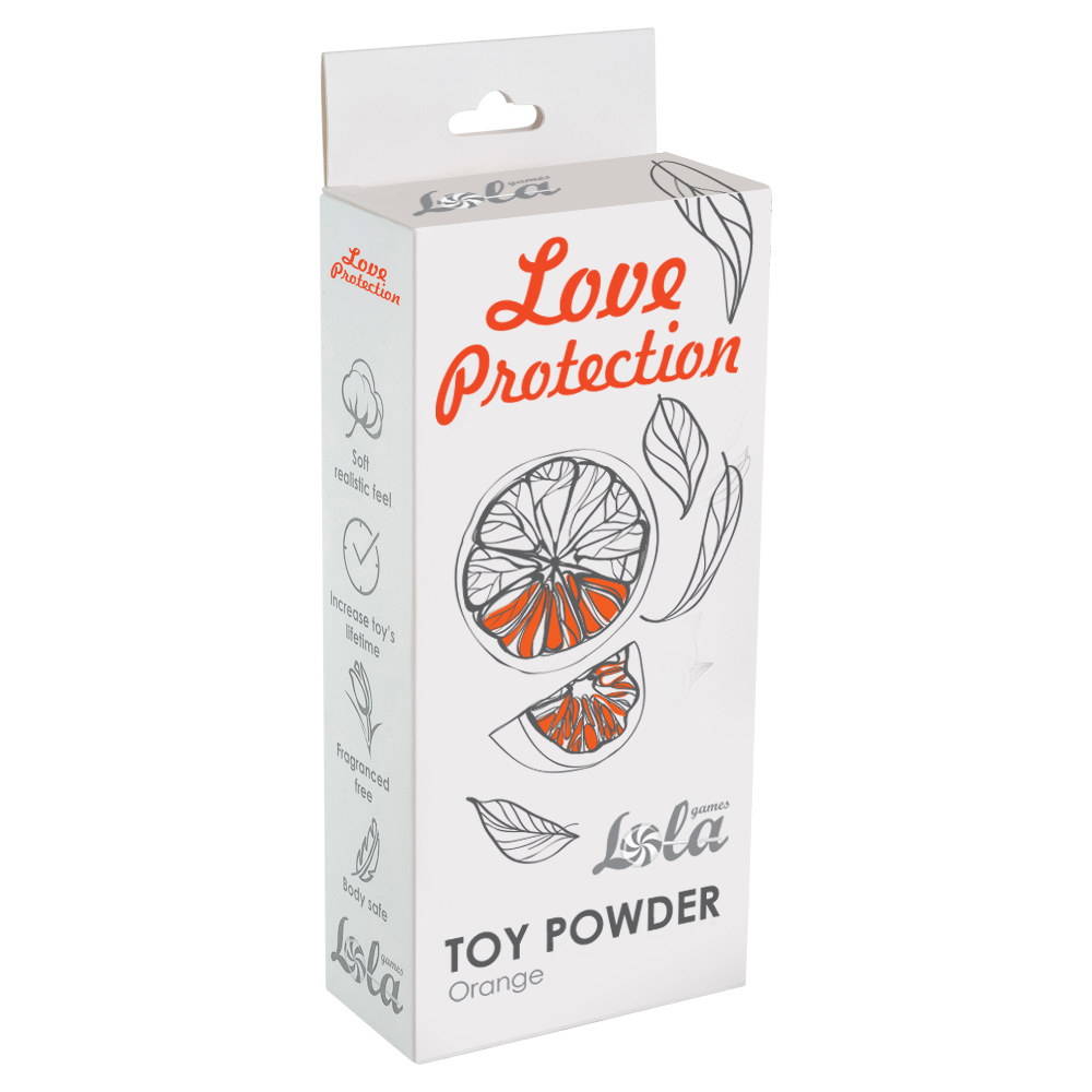 пудра для игрушек ароматизированная love protection orange 30g 1829-01lola в России