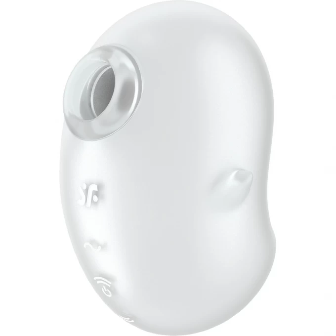 вакуум-волновой стимулятор клитора с вибрацией satisfyer cutie ghost, силикон, белый, 9,1 см в России