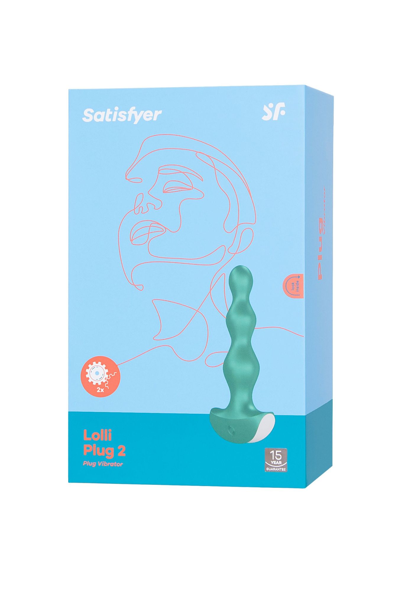 анальная виброелочка lolli-plug 2 satisfyer, зеленая в России