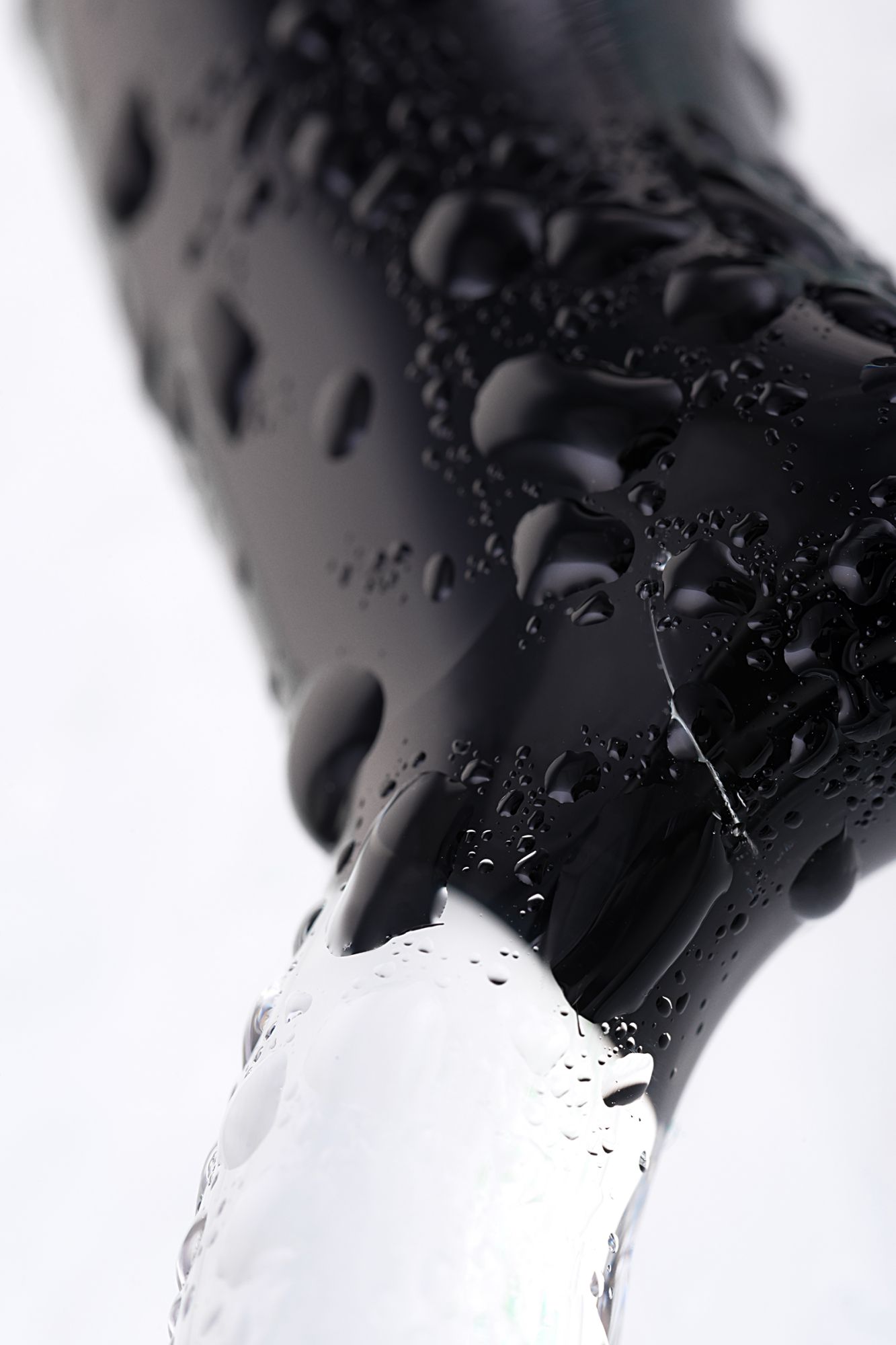 стимулятор простаты sexus glass, стекло, черный, 17 см в России