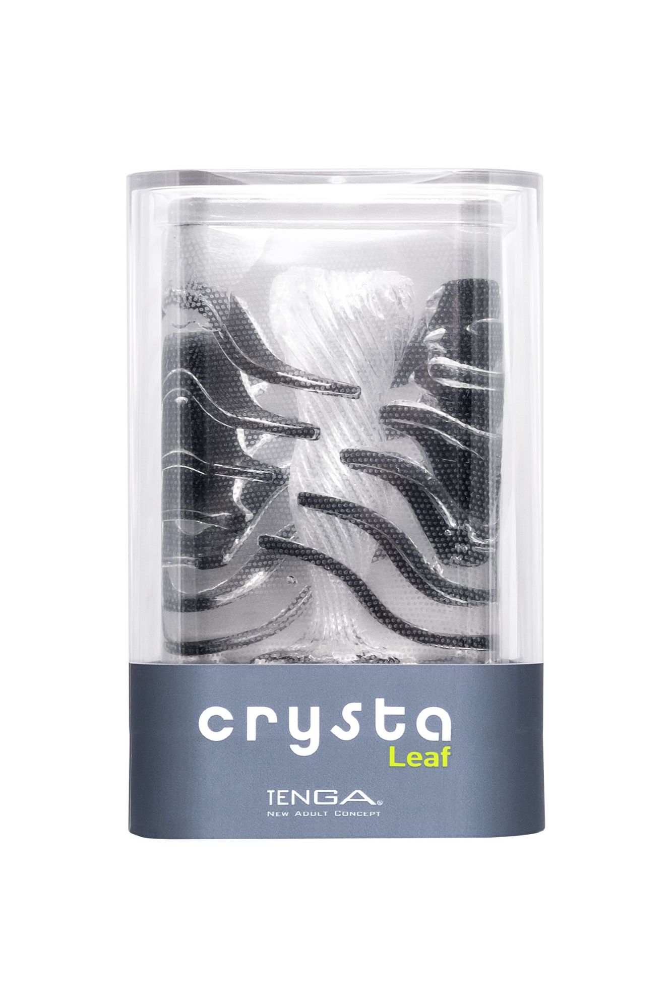 нереалистичный мастурбатор tenga crysta leaf, tpe, прозрачный, 15,5 см в России