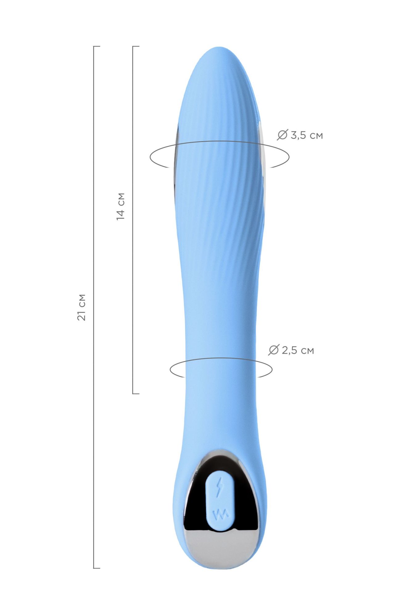 вибратор с электростимуляцией physics tesla g-point, силикон, голубой, 21 см в России