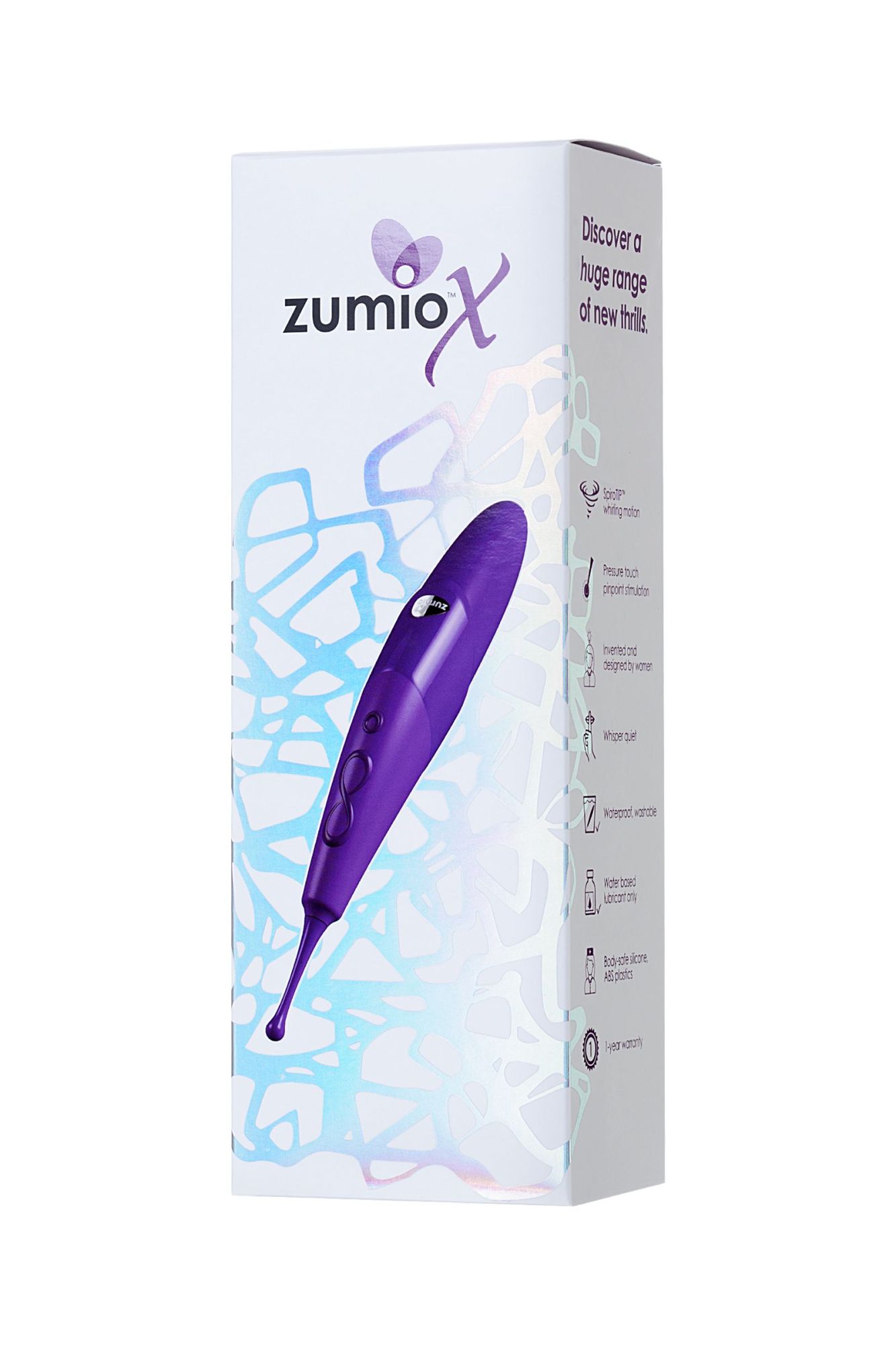 стимулятор клитора с ротацией zumio x,фиолетовый,abs пластик, 18 см в России