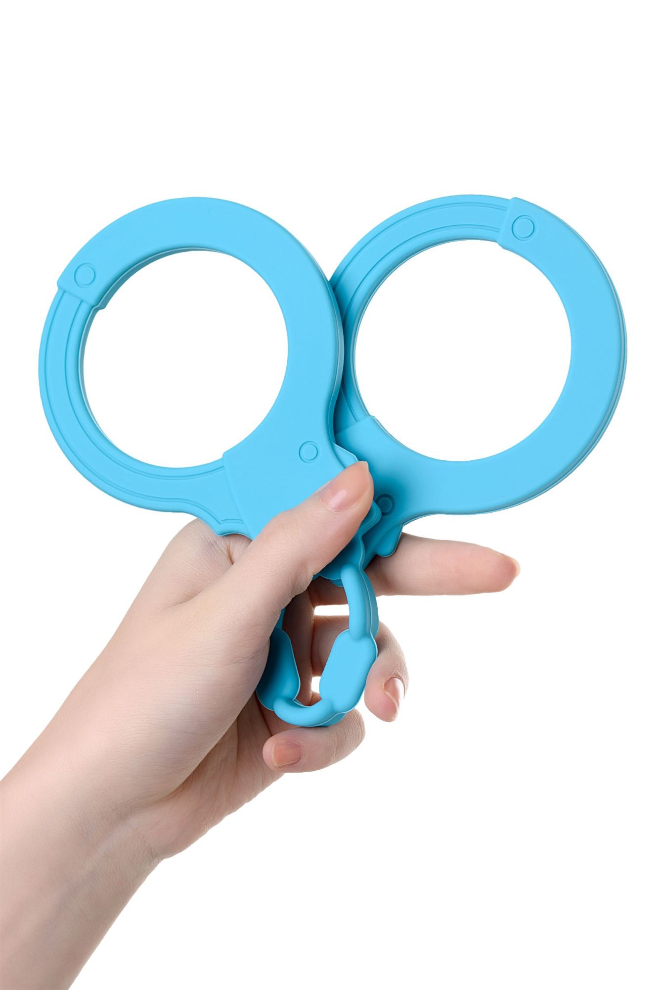 силиконовые наручники a-toys by toyfa celet, силикон, голубые, 33 см в России