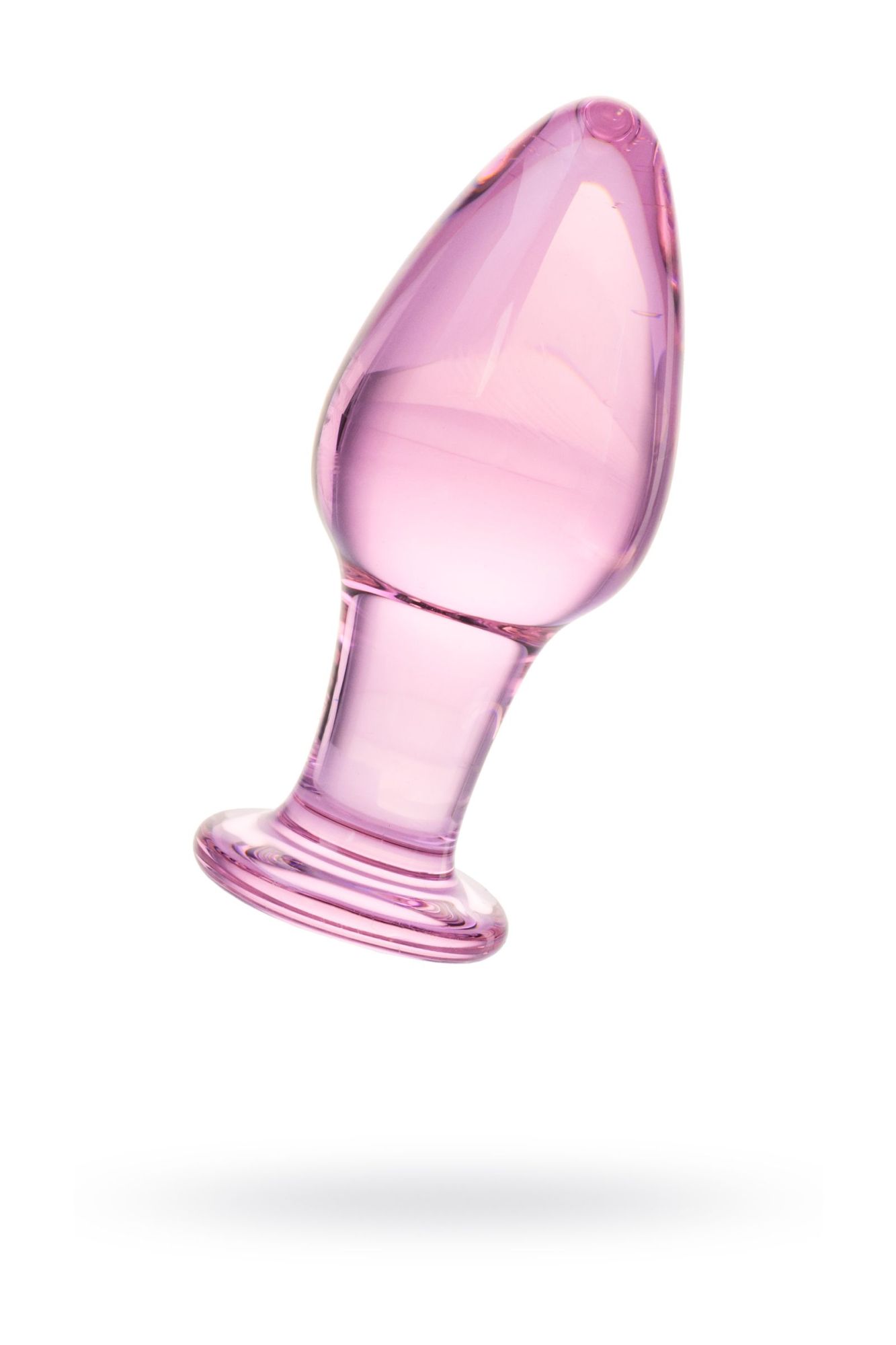 анальная втулка sexus glass, стекло, розовая, 10 см, ø 4 см в России