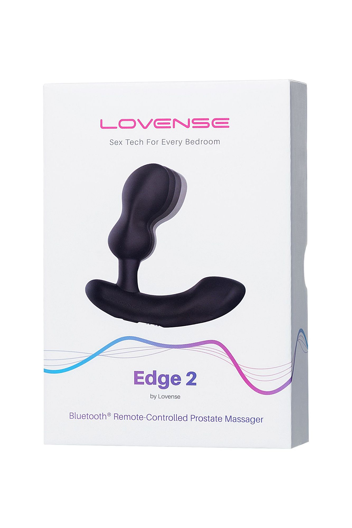 стимулятор простаты lovense edge 2, силикон, черный, 12,4 см в России