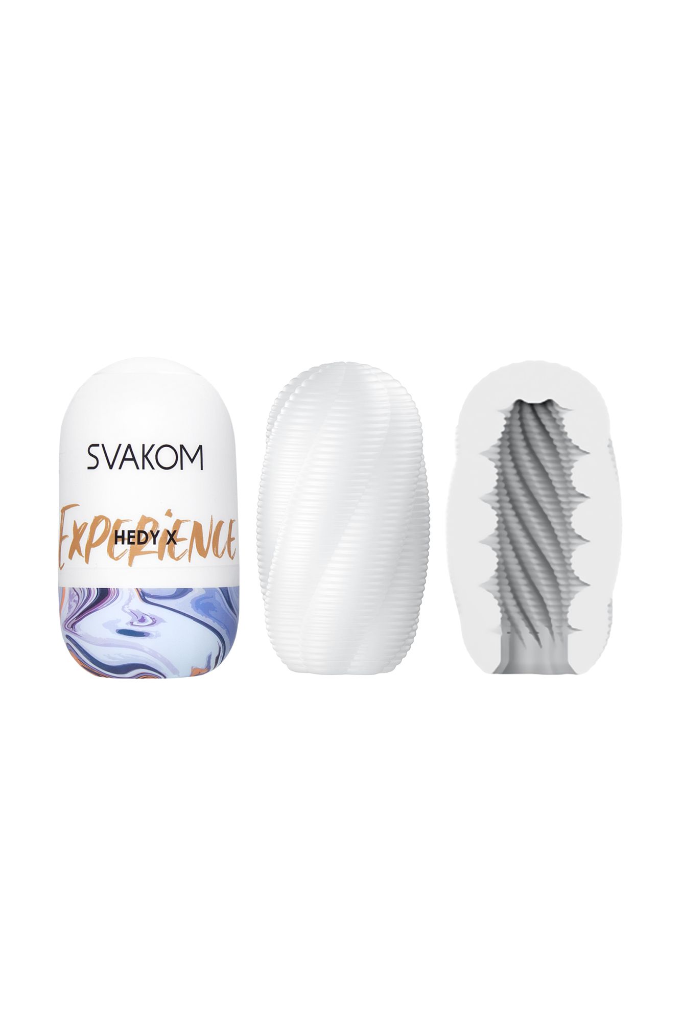 набор мастурбаторов нереалистичных svakom hedy x5 mixed (5 шт.), tpe, белый, 9 см в России