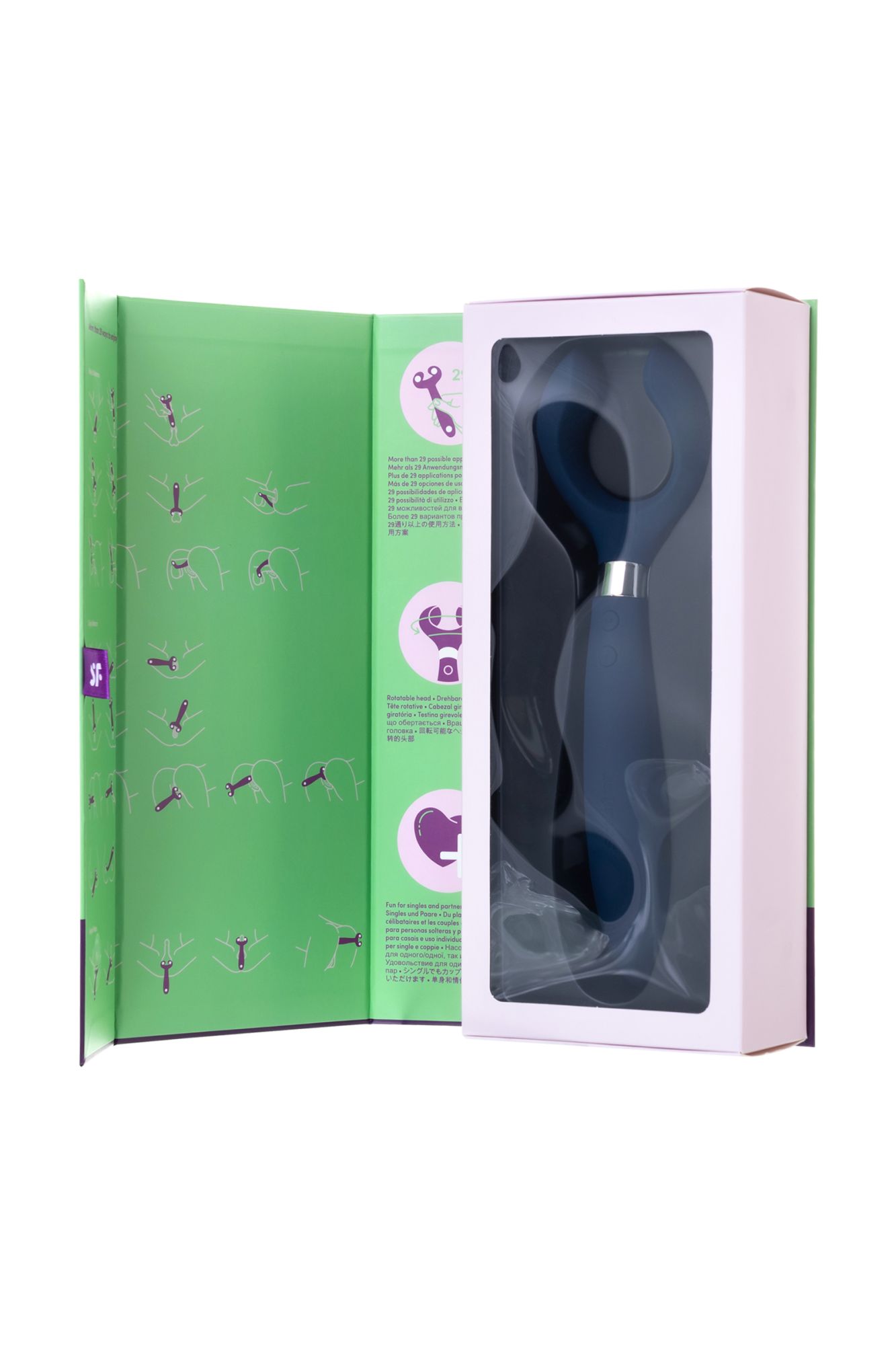 многофункциональный стимулятор для пар satisfyer partner multifun 3, силикон, синий, 23,5 см. в России