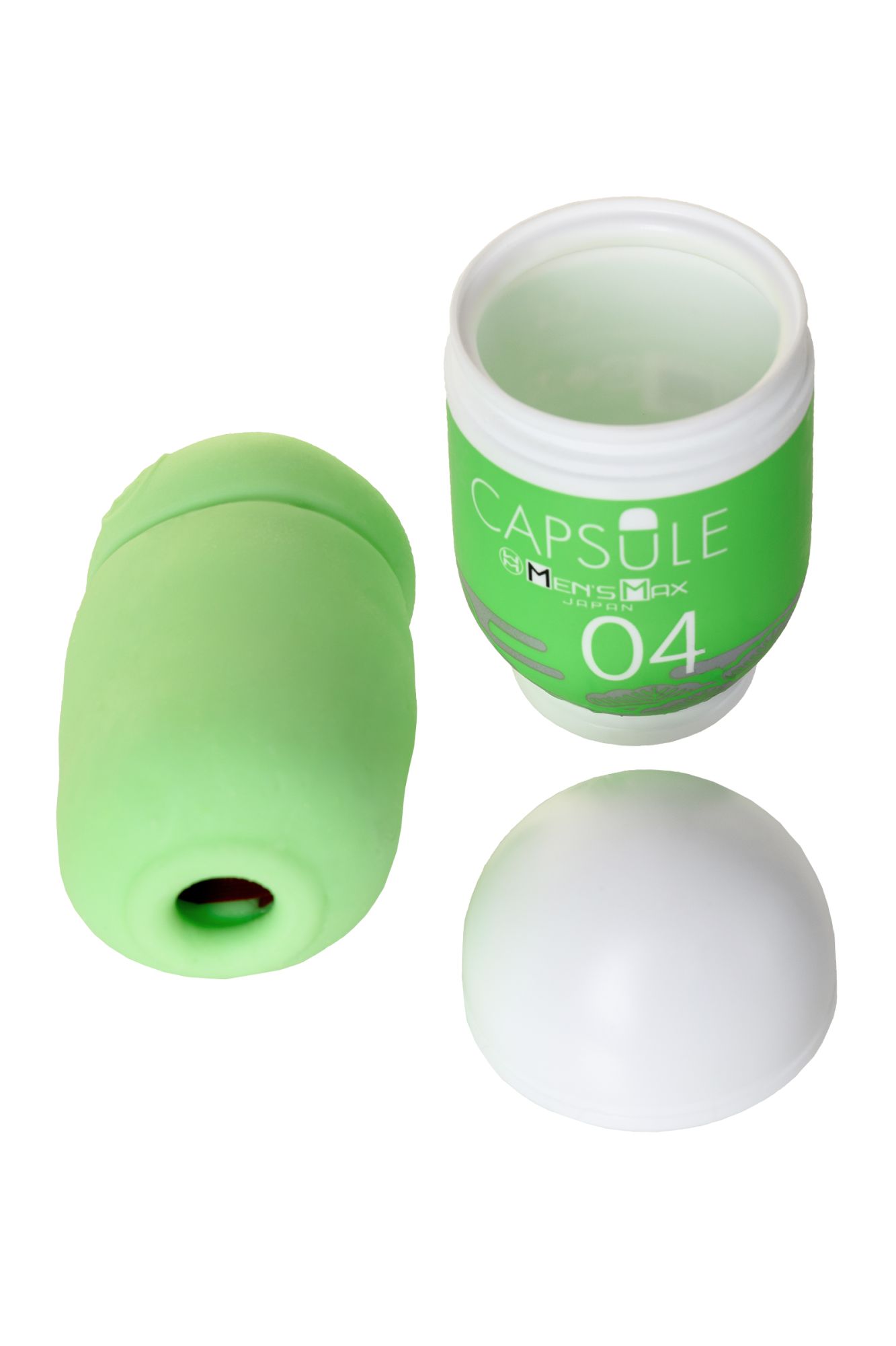 мастурбатор нереалистичный mensmax capsule 04, matsu, tpe, зеленый, 8 см в России