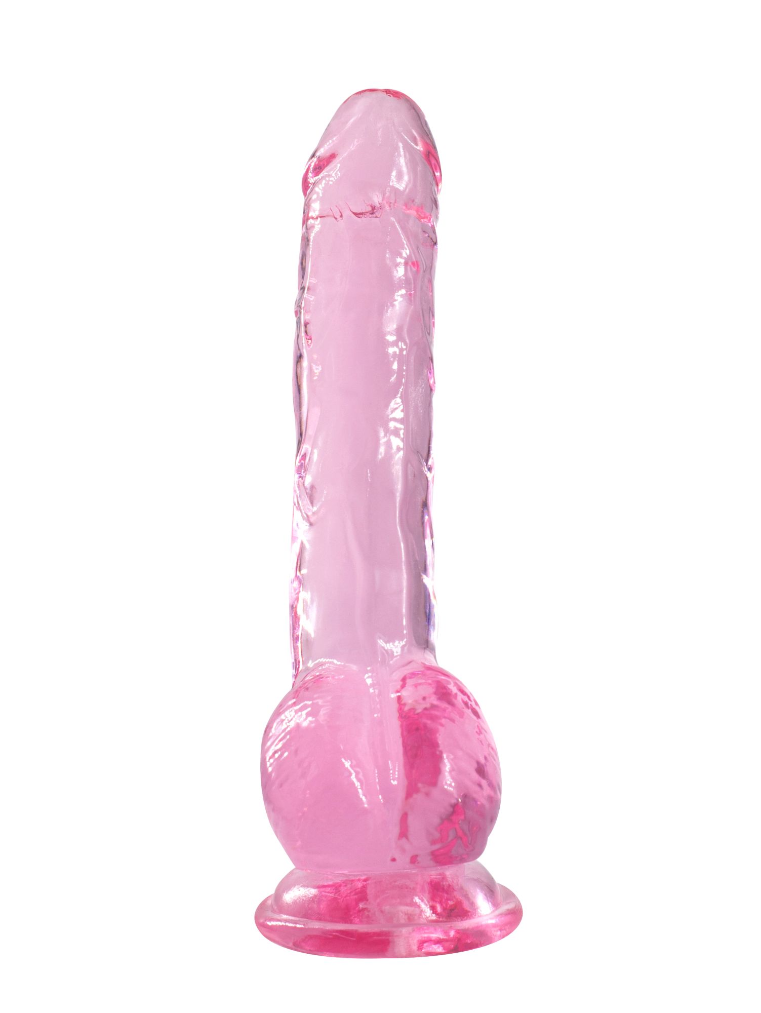 прозрачный дилдо intergalactic luminous pink 7086-01lola в России