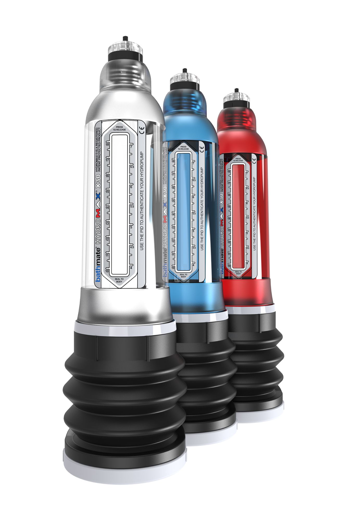 гидропомпа bathmate hydromax x30, прозрачная, 30 см в России