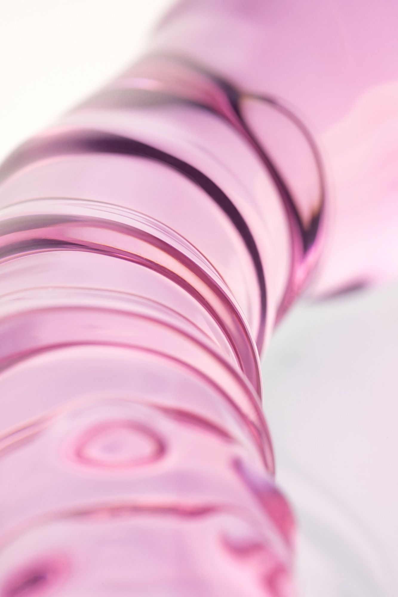 двусторонний фаллоимитатор sexus glass, стекло, розовый, 20,5 см в России