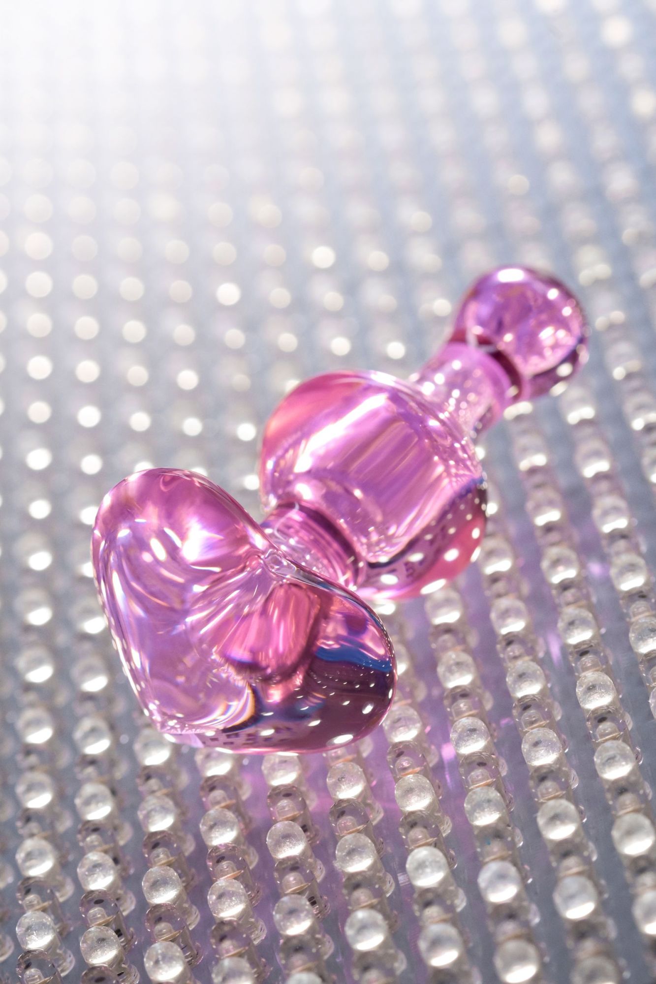 анальная втулка sexus glass, стекло, розовая, 9,8 см в России