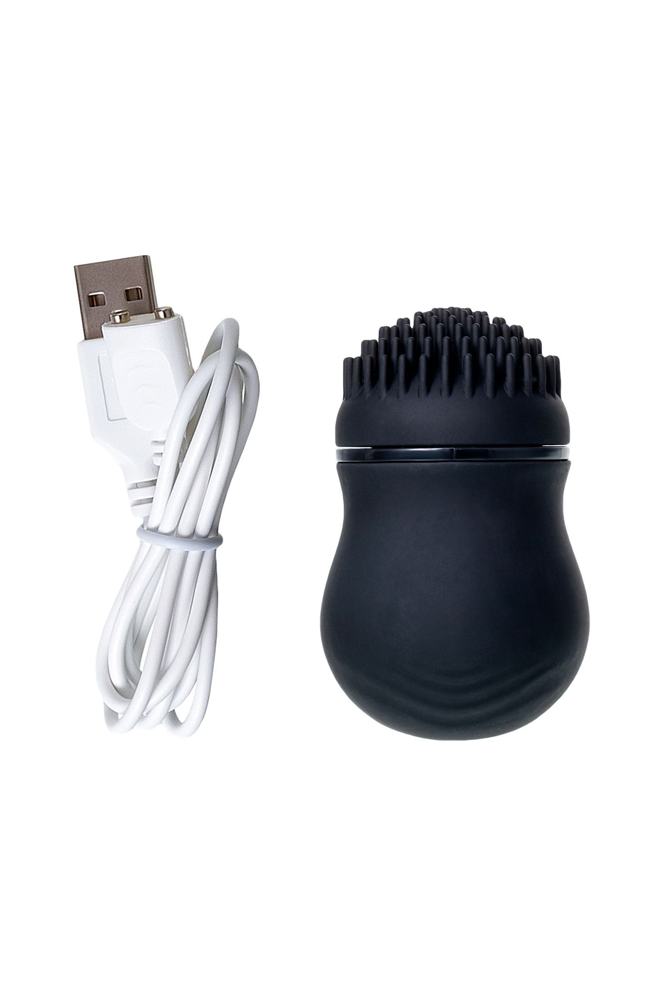 стимулятор клитора ppp curu-curu brush roter, abs-пластик, черный, 5,5 см в России
