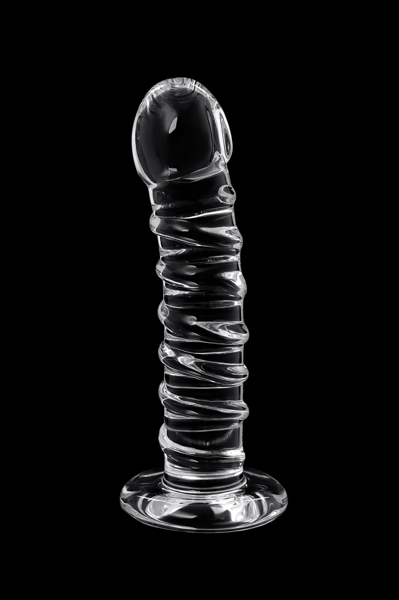 нереалистичный фаллоимитатор sexus glass, стекло, прозрачный, 16 см в России