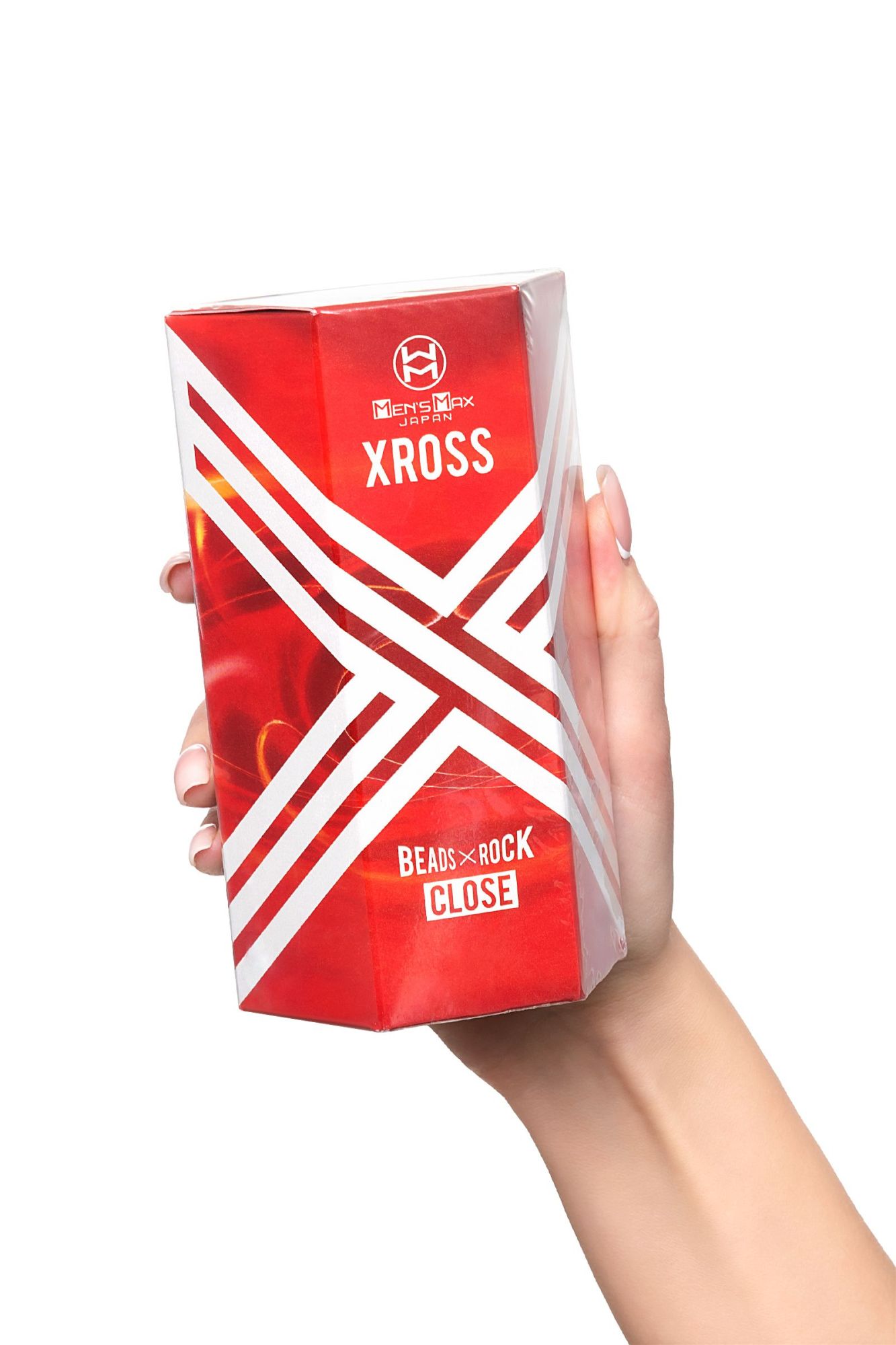 мастурбатор нереалистичный mensmax xross beads×rock close, tpe, прозрачный, 14,2 см в России